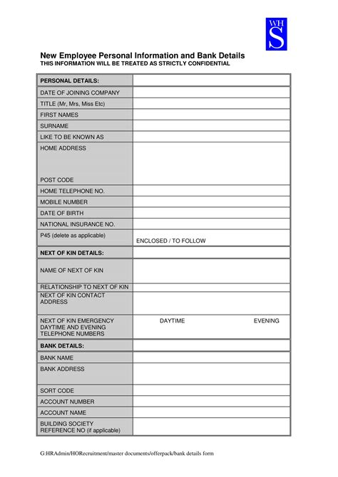 Basic Template Printable Employee Information Form Printable Word And