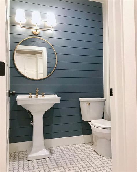 15 Best Shiplap Wall Bathroom Design Ideas With Images Half