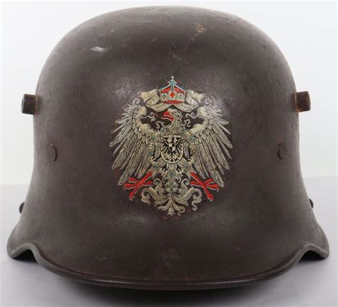 Ww1 German M 17 Steel Combat Helmet With Deutsches Kaiserreich Decal
