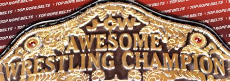 Jcw Awesome Wrestling Championship Top Rope Belts