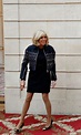 Brigitte Macron in Louis Vuitton at the Elysee Palace to Announce the ...