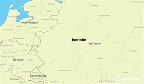 Where Is Iserlohn Germany Iserlohn North Rhine Westphalia Map