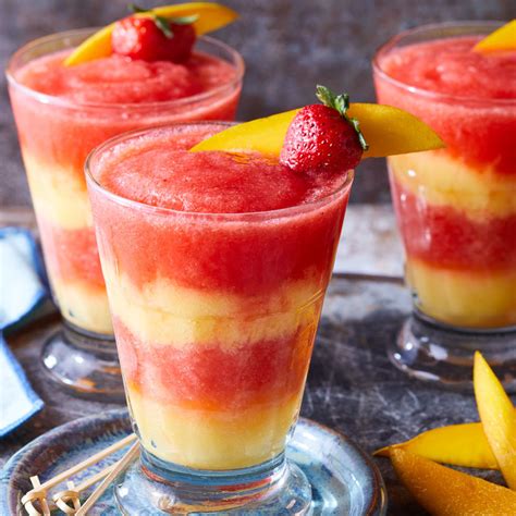 Layered Strawberry Mango Margaritas Recipe Eatingwell