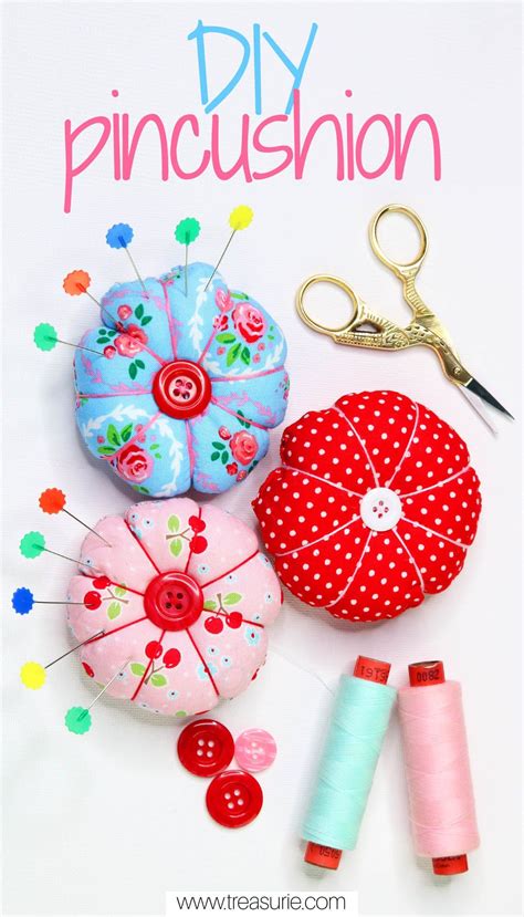 diy pin cushion cute round pincushion treasurie trendy sewing projects trendy sewing
