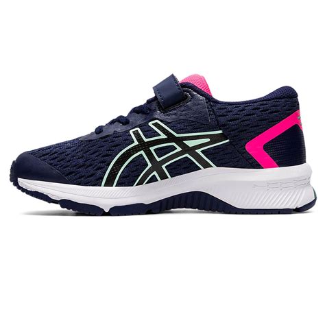 The engineered mesh is a lightweight and flexible material that allows for continuous airflow, keeping the foot dry and comfortable throughout the day. ASICS GT-1000 9 PS Junior Running Shoes - SS20 - 20% Off ...