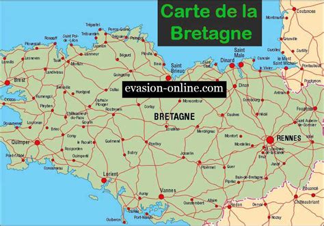 Carte De Bretagne Nord Vacances Arts Guides Voyages