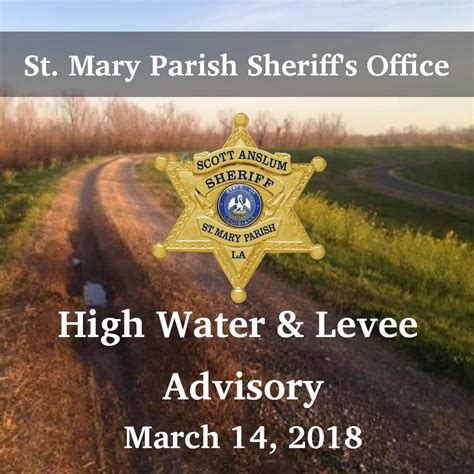 Sheriff Scott Anslum Issues High Water Advisory For St Mary Parish 03