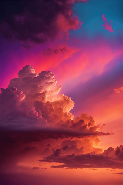 A Colorful Sky Filled With Clouds
