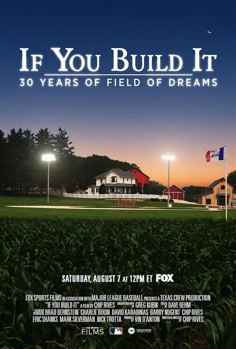 If You Build It 30 Years Of Field Of Dreams 2021 Imdb
