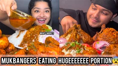 very very hungry indian mukbangers 🤤 part 2 mukbang asmr compilation beebang 🐝 youtube