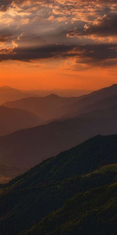 Nature Mountains Horizon Clouds Sunset Dusk Wallpaper Desktop