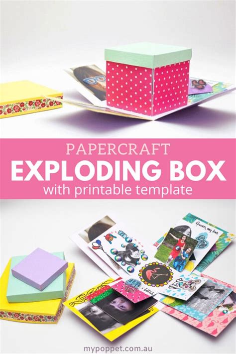Diy Exploding T Box Try This Fun Papercraft Idea My Poppet Makes