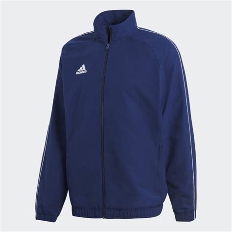 Adidas Mens Core 18 Presentation Track Top In Blue And