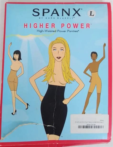Spanx Higher Power High Waist Shaper Panties Soft Nude Womens L Open