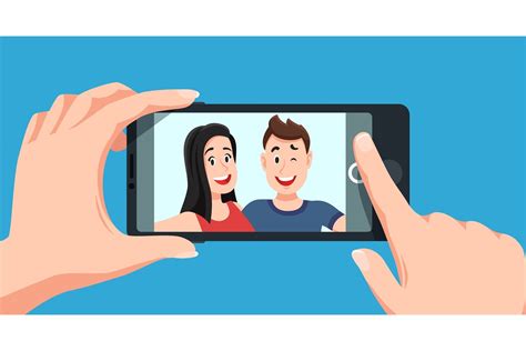 Couple Selfie Graphic By Tartilastock · Creative Fabrica