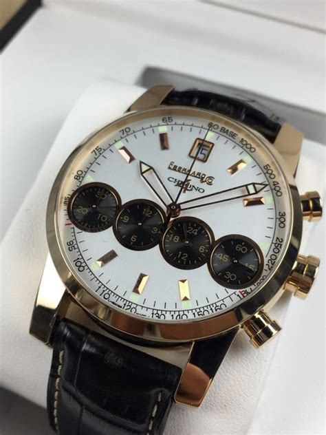 Eberhard And Co 18 Kt Rose Gold Chrono 4 Chronograph Automatic Ref