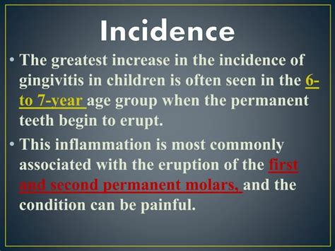 Eruption Gingivitis And Pericoronitis In Children Ppt