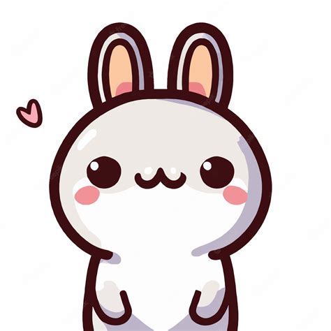 Premium Vector Cute Rabbit Illustration Rabbit Kawaii Chibi Vector