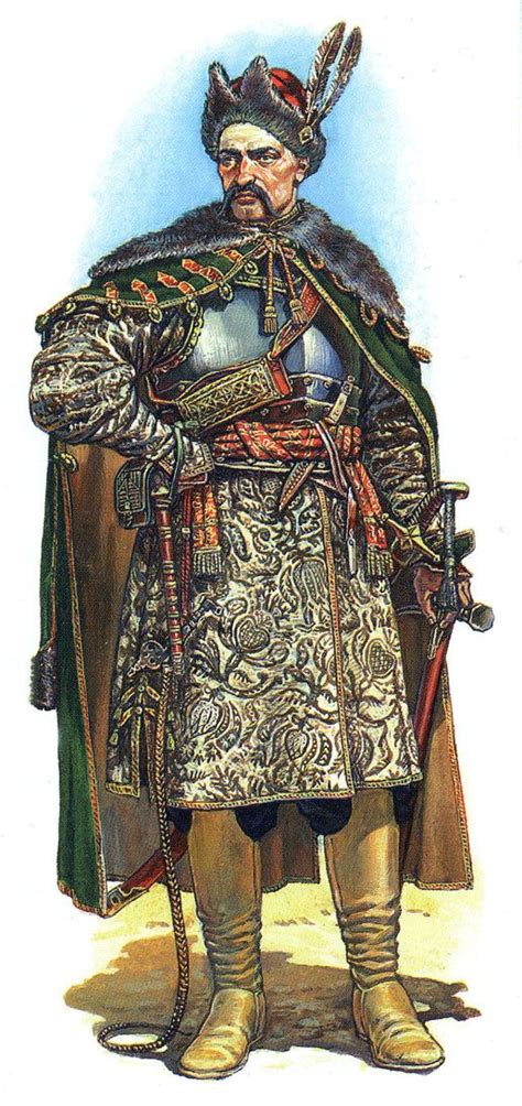 Cossack Colonel Ukraine 17 Century Military Art Military History