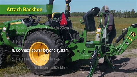 How To Attach Your 370b Backhoe John Deere Compact Tractors Youtube