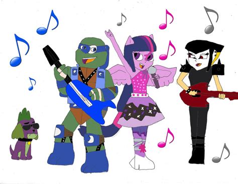 Equestria Ninja Girls Rainbow Rocks 01 By Tmntony On Deviantart