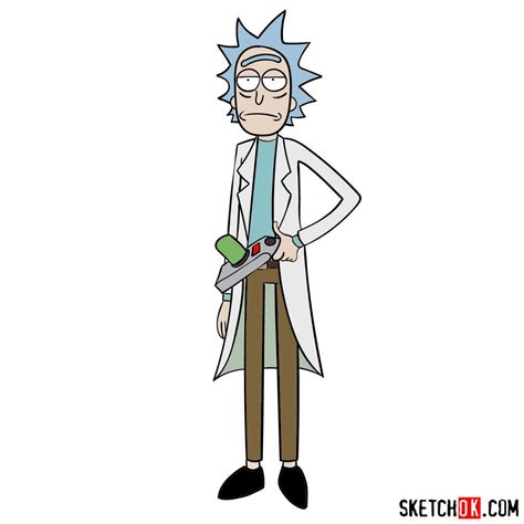How To Draw Rick Sanchez Step By Step Drawing Tutorials Rick And