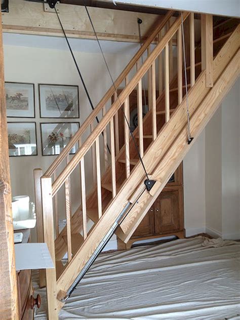 Incredible Loft Stair Ideas For Small Room Attic Renovation Attic Flooring Attic Stairs