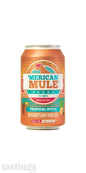 Merican Mule Tropical Style Rtd Usa Rtd Review Tastings