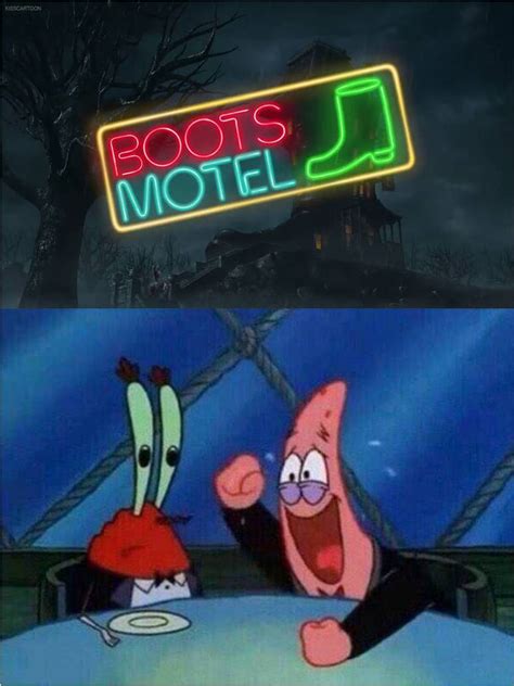 Patrick Laughs At Boots Motel In Scared Shrekless By Lightening Mcqueen