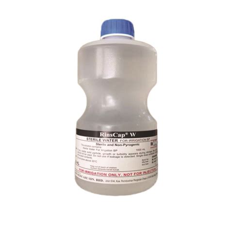 Rinscap Sterile Water For Irrigation Usp 1000ml Big Pharmacy