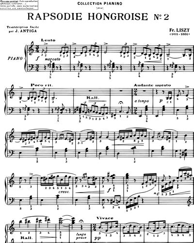 Rhapsodie Hongroise No 2 Sheet Music By Franz Liszt Nkoda Free 7 Days Trial