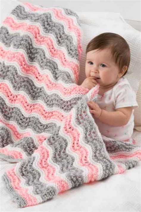 4 Row Repeat Baby Blanket Knitting Patterns Quick Knits Free Baby