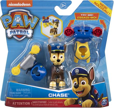 Paw Patrol Action Pack Pup Chase Figure With 2 Clip On Uniforms Ages