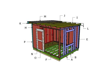 10x12 Flat Shed Roof Plans Myoutdoorplans