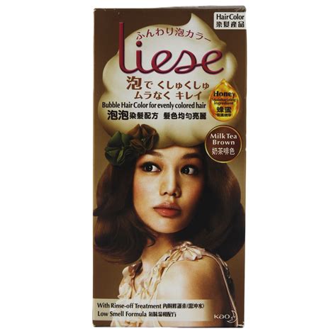 Liese bubble hair color (milk tea brown). Liese Hair Colour ( Milk Tea Brown)