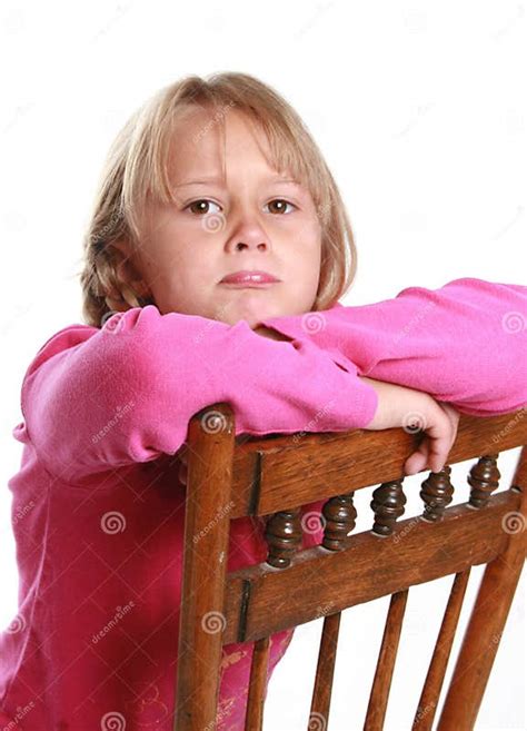 Little Girl Pouting Stock Image Image Of Sits Displeased 2731919