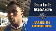 INTERVIEW | Jean-Louis Akpa Akpro post Blackpool (H) - Town TV - YouTube