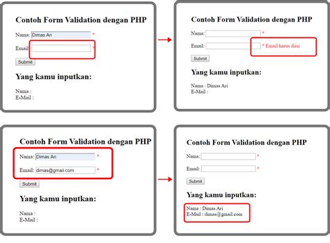 Cara Membuat Form Validasi Required Dengan Php Dan Html Kode Php My