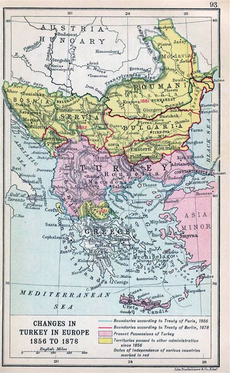 Detailed Old Map Of Balkans With Relief 1912 Maps Of