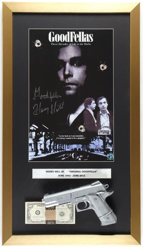 Henry Hill Signed Goodfellas Custom Framed Poster Print Display With