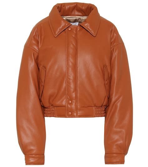 Bomi Faux Leather Jacket By Nanushka Coshio Online Shop