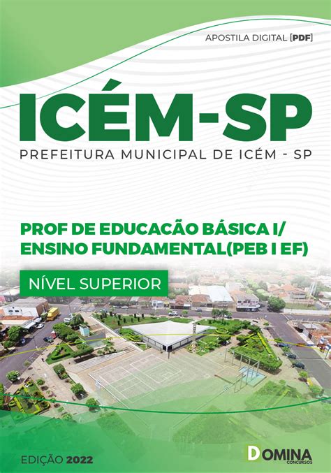 Apostila IcÉm Sp 2022 Professor Educação Básica I Ensino Fundamental