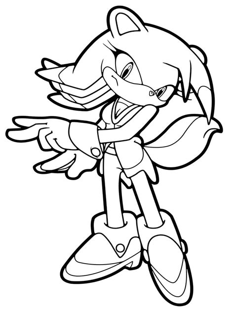 Dibujos Infantiles Para Colorear Sonic Para Desarrollar Movimientos