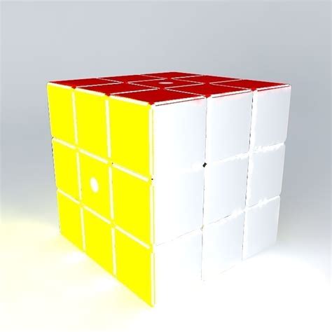 Rubix Cube Sample With Rounded Edges Corners Free 3d Model Cgtrader
