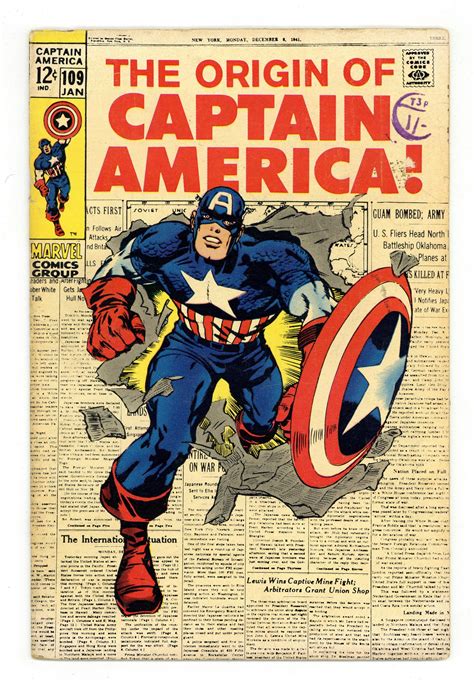 Captain America 1968 1st Series 109 Vg 40