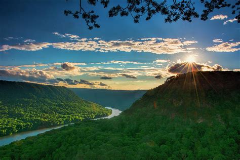 Tennessee River Gorge Sunset Photograph By Dale Wilson Fine Art America