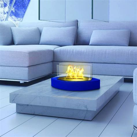 Blue Lexington Tabletop Bio Ethanol Fireplace By Anywhere Fireplace