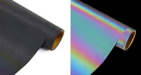 Rainbow Color Holographic Chameleon Heat Transfer Vinyl Htv Reflective
