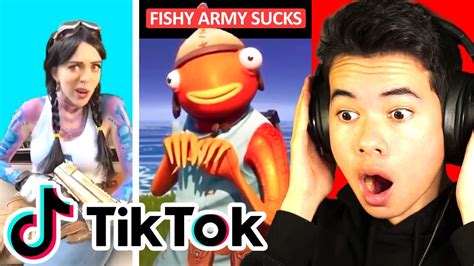 Reacting To Fortnite Tik Toks And Trying Not To Laugh So Funny