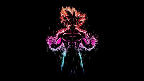 Ultra Instinct Goku Wallpaper 4K Black Background Dragon Ball Z